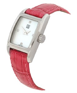 ESQ Women's Quest Three Leather Strap Watch