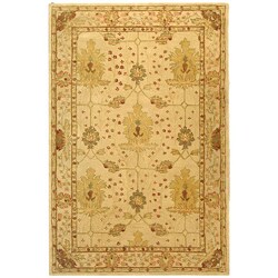 Handmade Oushak Ivory Wool Rug (9'6 x 13'6)