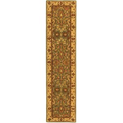 Handmade Heritage Mashan Blue/ Beige Wool Runner (2'3 x 14')