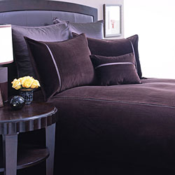 Soft Velvet Chocolate Duvet Cover Set