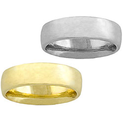 14k gold 6mm comfort fit wedding band (size 9-13)