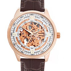 Akribos XXIV Saturnos Automatic Rose Goldtone Watch