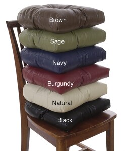 Faux Leather Metro Non-slip Chair Pads (Set of 4)