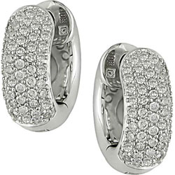 10k Gold 1/2ct TDW Diamond Hoop Earrings (I-J, I2-3)