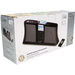Black iPod Speaker System with Remote iLive (Refurb)