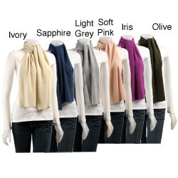Portolano Women's Cashmere Knit Scarf