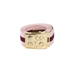 Ken Scott Women's Pink/ Burgundy Stripe Belt