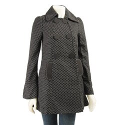 Coffee Shop Women's Polka Dot Walker Coat
