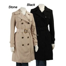 London Fog Women's Petite Short Trench Coat