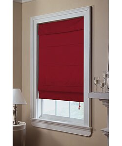 Burgundy Twill Roman Shade (23 in. x 72 in.)