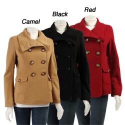 MICHAEL Michael Kors Women's Double-breasted Wool Peacoat
