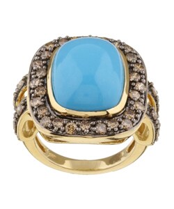 Encore by Le Vian 14k Gold Turquoise and Diamond Ring