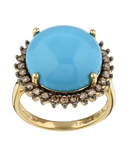 Encore by Le Vian 14k Gold Turquoise Diamond Ring