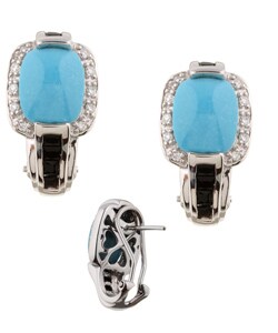 Encore by Le Vian 14k Gold Turquoise Earrings