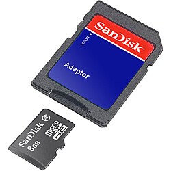 SanDisk 8GB Micro SD High-Capacity Card with SD Adapter (Class 4)