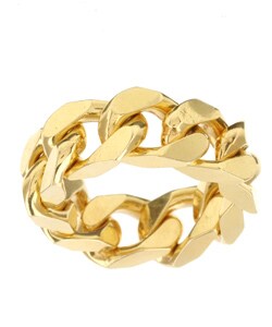 Elsa M 18k Gold over Silver Link Ring