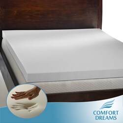 Comfort Dreams 'Mem-Cool' 4-inch Queen/ King-size Memory Foam Mattress Topper