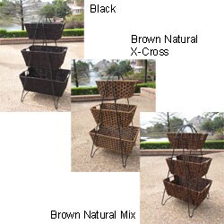 Iron/ Rope Folding 3-tier Hamper