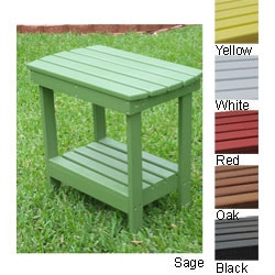 Two Tier Indoor/ Outdoor Wood Side Table