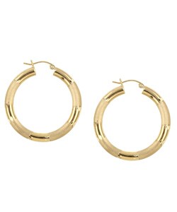 Chateau D'Argent 10k Yellow Gold Hoop Earrings