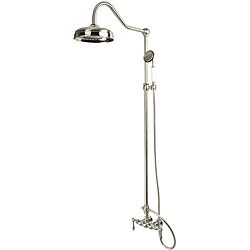 Vintage Satin Nickel Rainfall Shower Combination Set