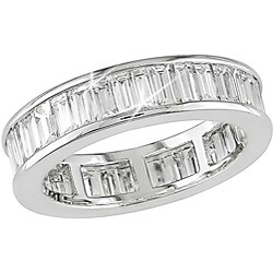 18k White Gold 3ct TDW Diamond Eternity Ring (G-H, VS1)
