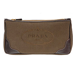 Prada Large Jacquard Logo Cosmetic Case