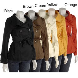 Last Kiss Women's Belted Twill Jacket