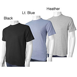DKNY Men's Ribbed Crew Neck Short-sleeve Shirt