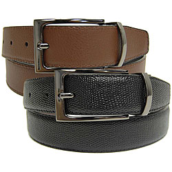 Joseph Abboud Men's Reversible Textured Belt
