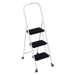 Simplicity Three-step Tall Handle Folding Stool