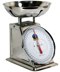 Stainless Steel 44-pound Kitchen Dial Scale