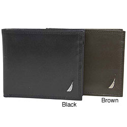Nautica Men's Genuine Leather Billfold Wallet