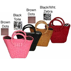 Greenwich Small Straw Tote Bag