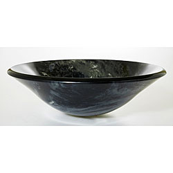 DeNovo Hurricane Swirl Glass Vessel Bell Sink