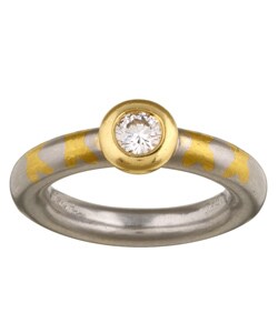 Platinum 1/3ct TDW Paloma Picasso Diamond Tiffany Ring (G, VS1)