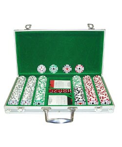 High Roller 300-chip Poker Set with Aluminum Case
