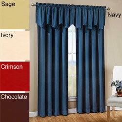 Peach Skin Solid Tailored Single Window Curtain Valance