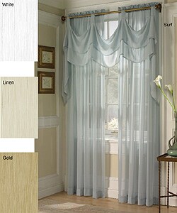 Tinsel Sheer Georgette Window Curtain Valance