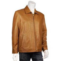 IZOD Men's New Zealand Lamb Leather Jacket