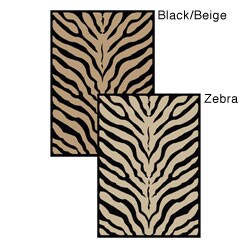 Virginia Zebra Animal Print Rug (7'9 x 11')