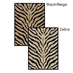 Virginia Zebra Animal Print Rug (2'2 x 7'7)