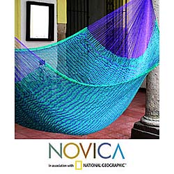 Hand-woven Large Deluxe Royal Pheasant  Hammock (Mexico)