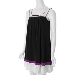Sangria Women's Embellished Neck Fashion Dress