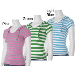 Everyday Women's Striped Hooded Shirt