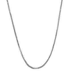 10k White Gold 18-inch Box Chain