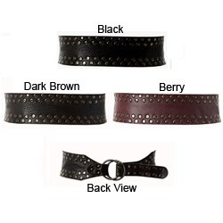 Linea Pelle Women's Edge-studded Belt