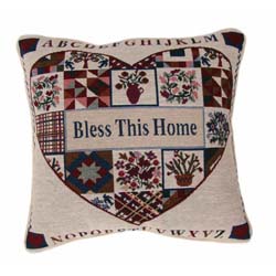 Bless This House Tapestry Pillow Set