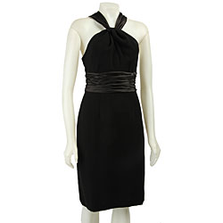 London Times Women's Chiffon Halter Dress
