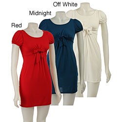 Ruby Women's Short-sleeve Dress with Bow